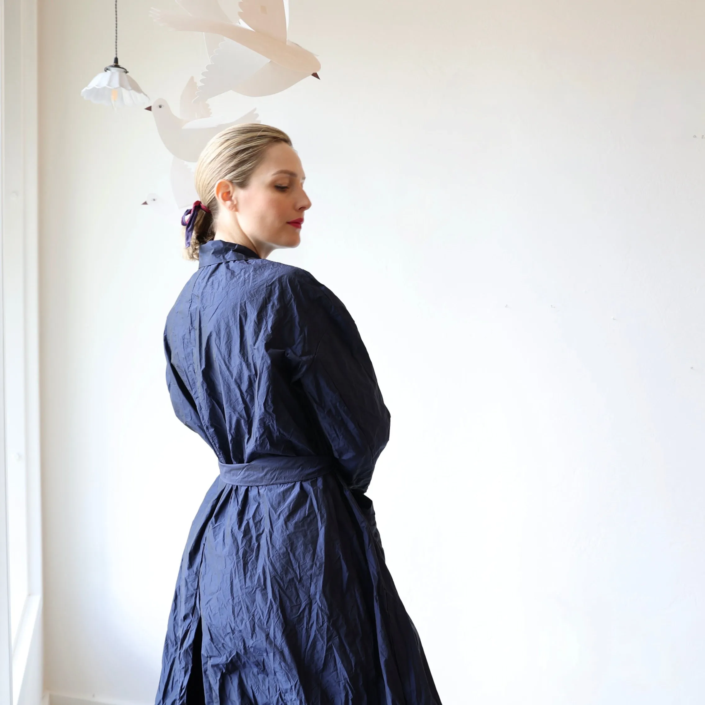 Manuelle Guibal Trench Coat - Oceanic Blue