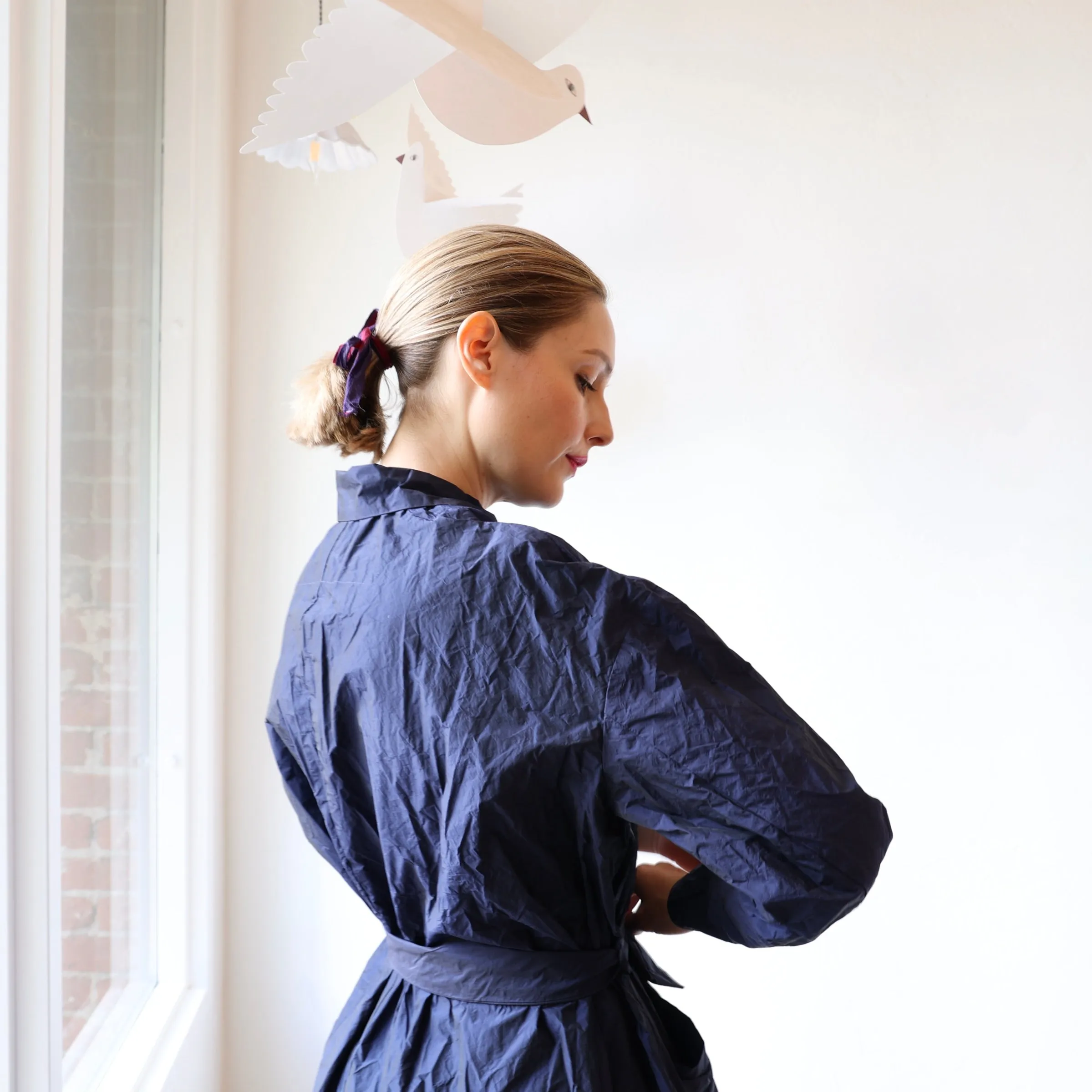 Manuelle Guibal Trench Coat - Oceanic Blue