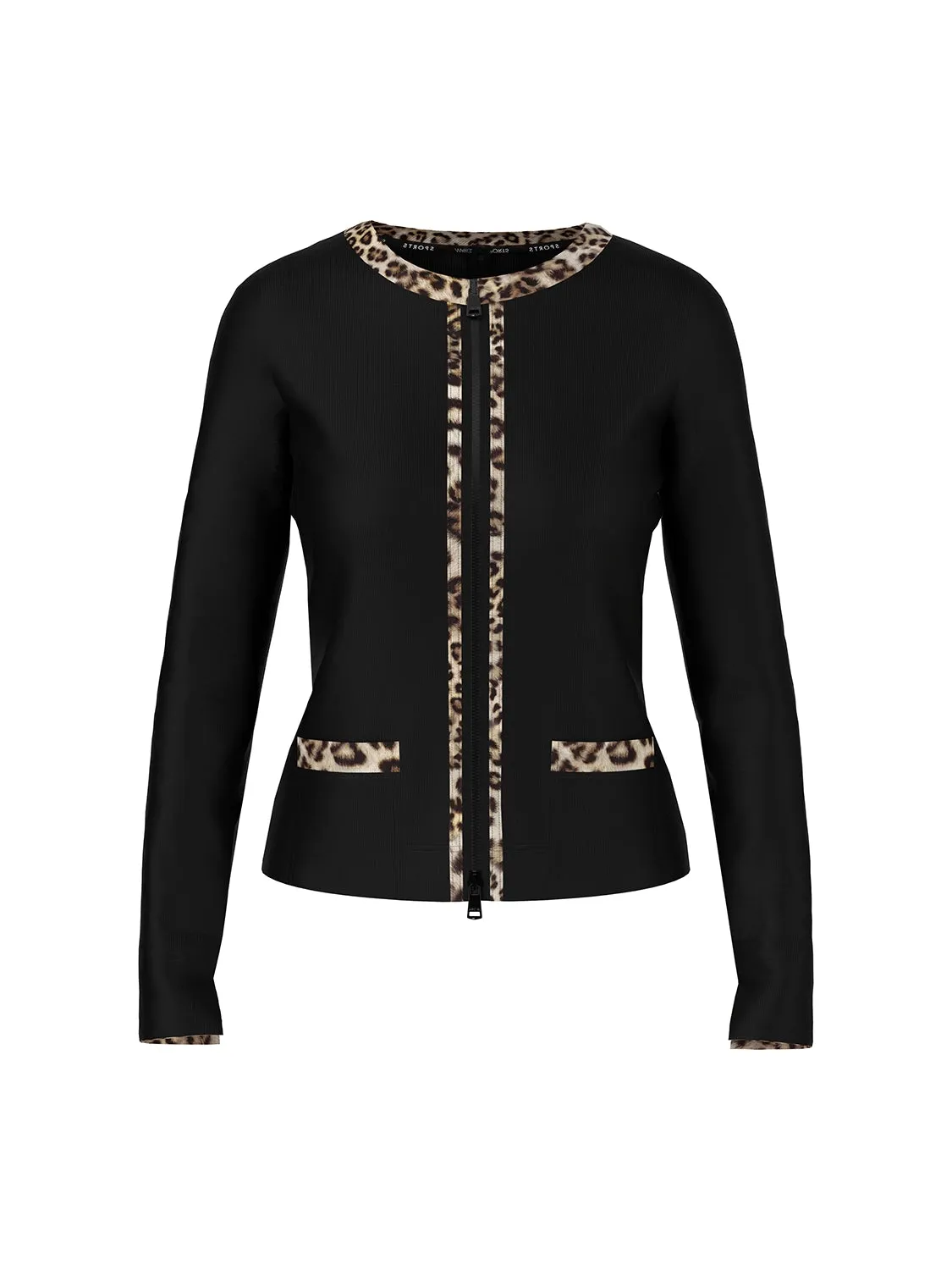 Marc Cain Zip jacket in cotton jersey YS 31.27 J20 - Pre-Order May Delivery