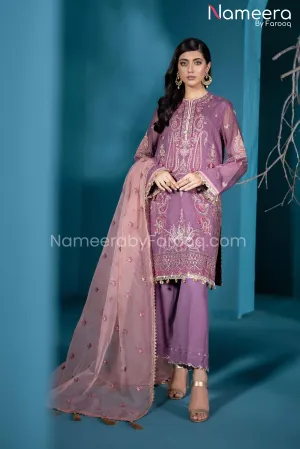Maryum n Maria Pakistani Lavender Dress Online #PF47