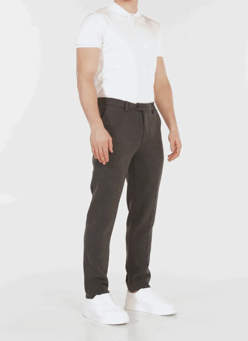 Melange Wool-Mix Trousers