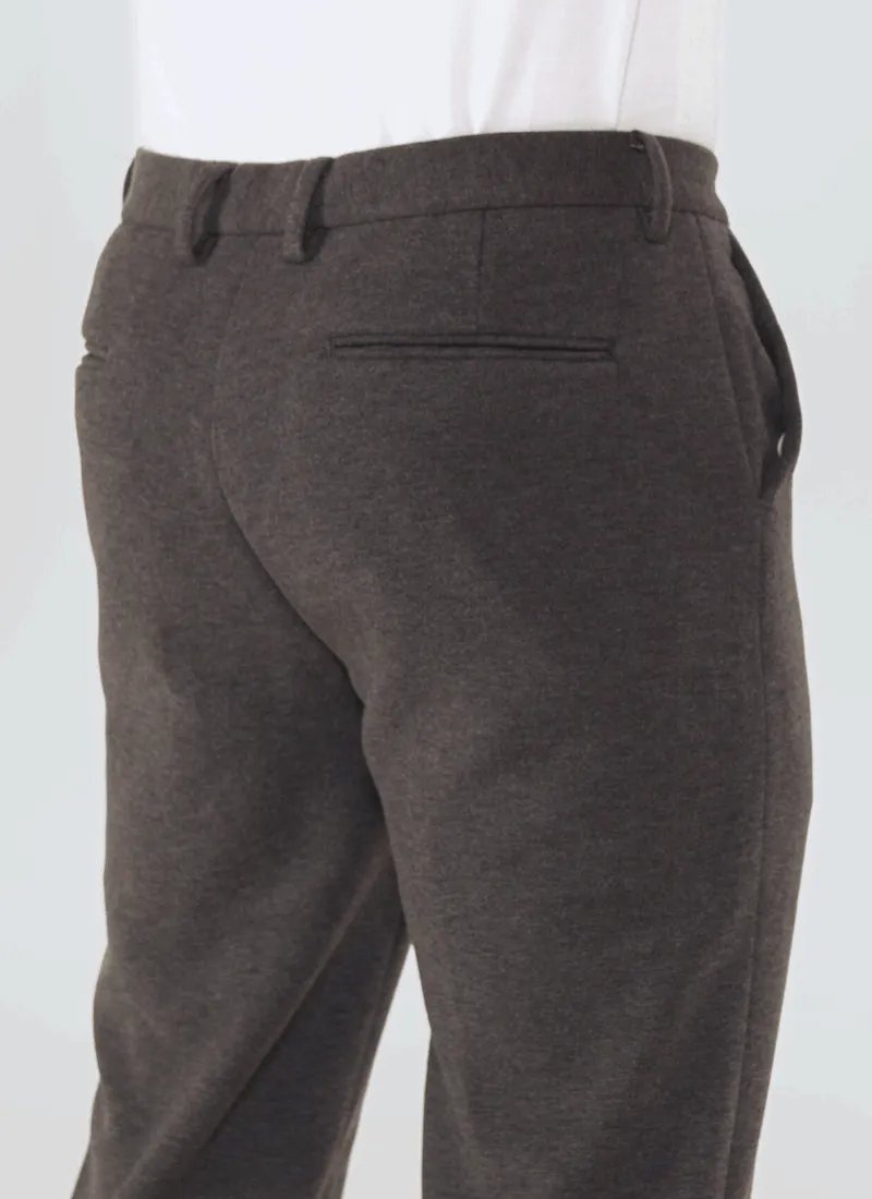 Melange Wool-Mix Trousers