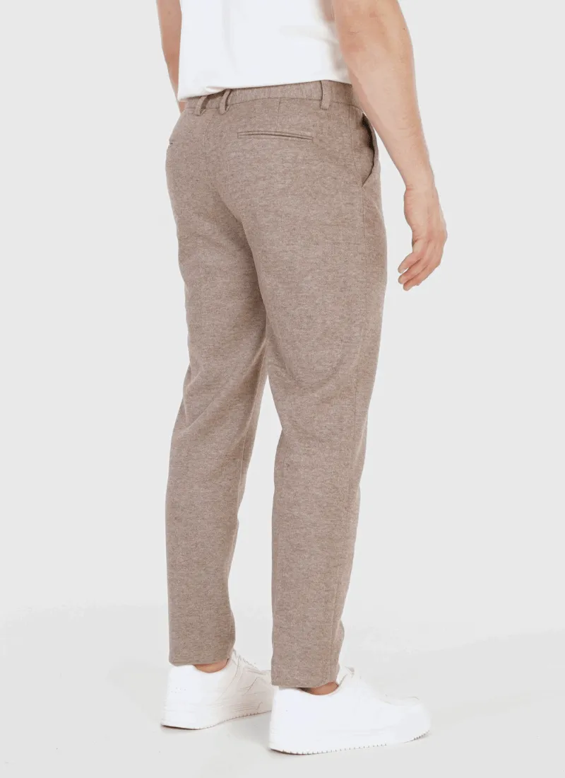Melange Wool-Mix Trousers
