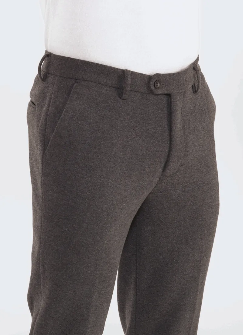 Melange Wool-Mix Trousers