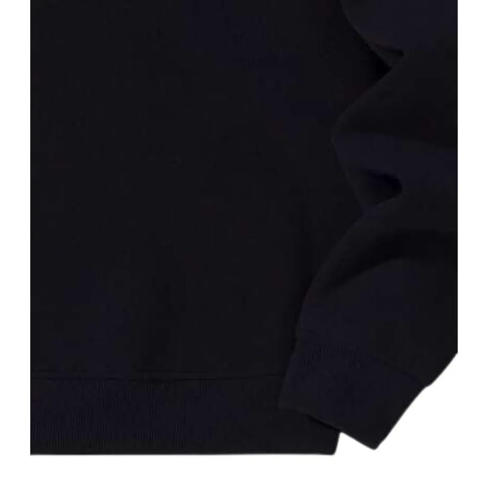 Men's Half-Zip Black Pullover Hoodie