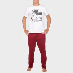 Mens Mickey Mouse Pajama Set