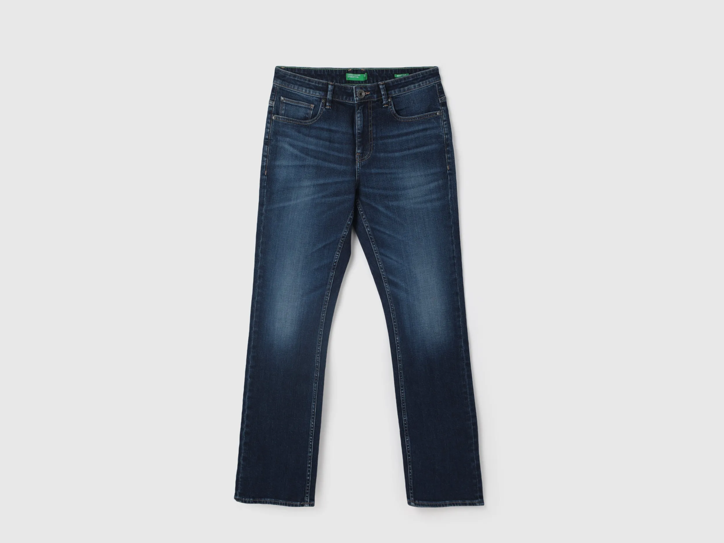 Men's Solid Bootcut Jeans