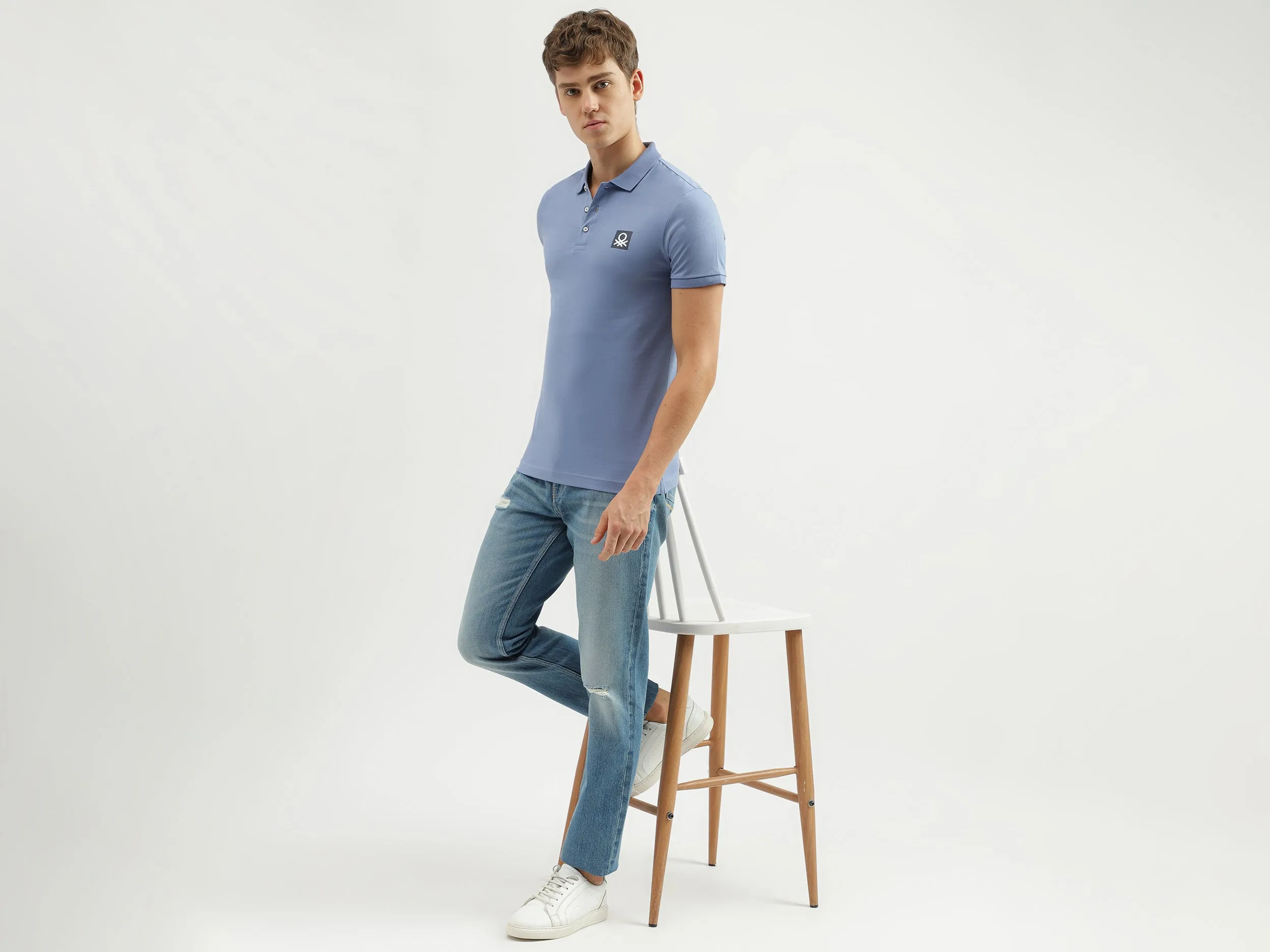 Men's Solid Slim Straight Jeans