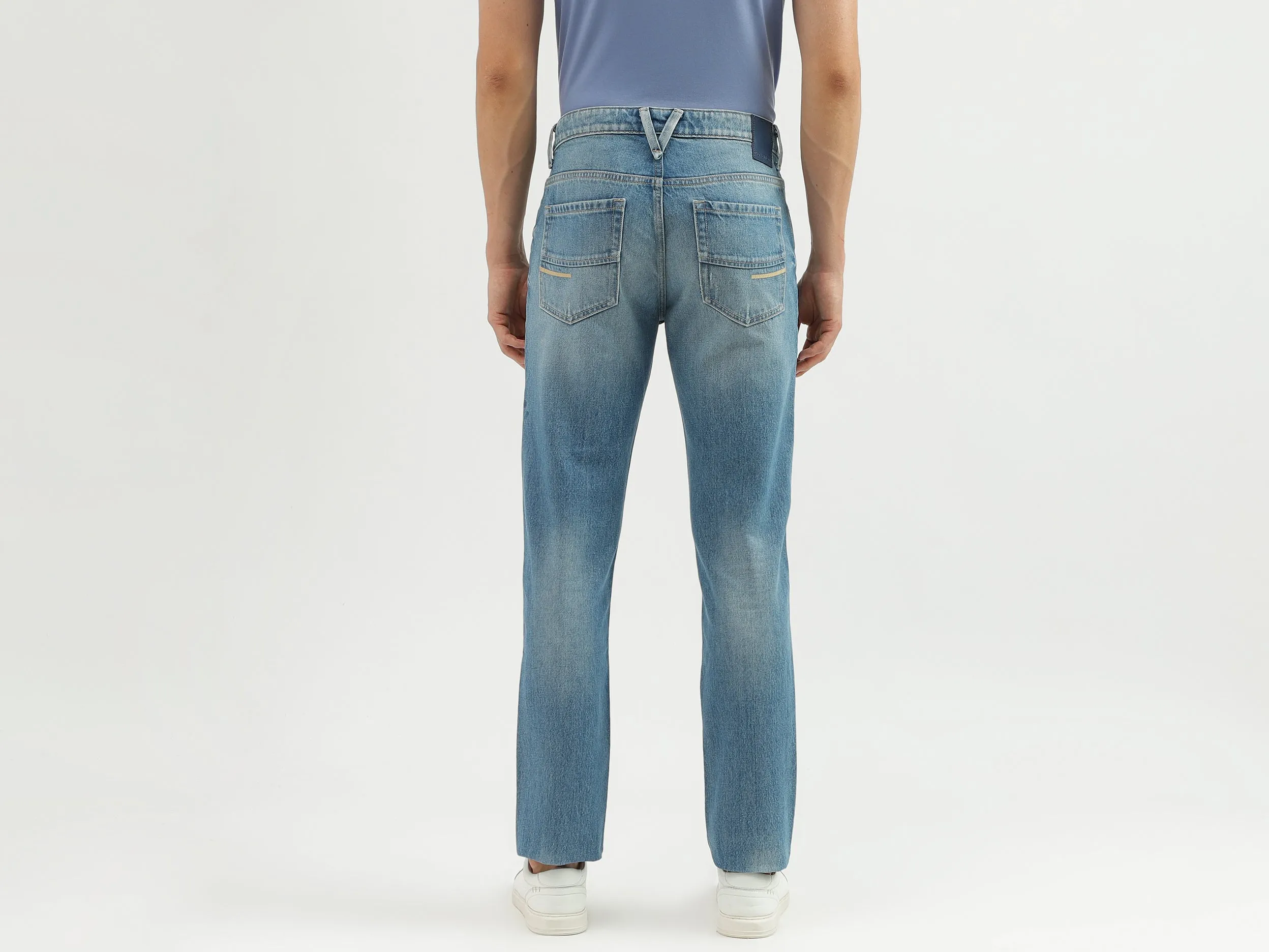 Men's Solid Slim Straight Jeans