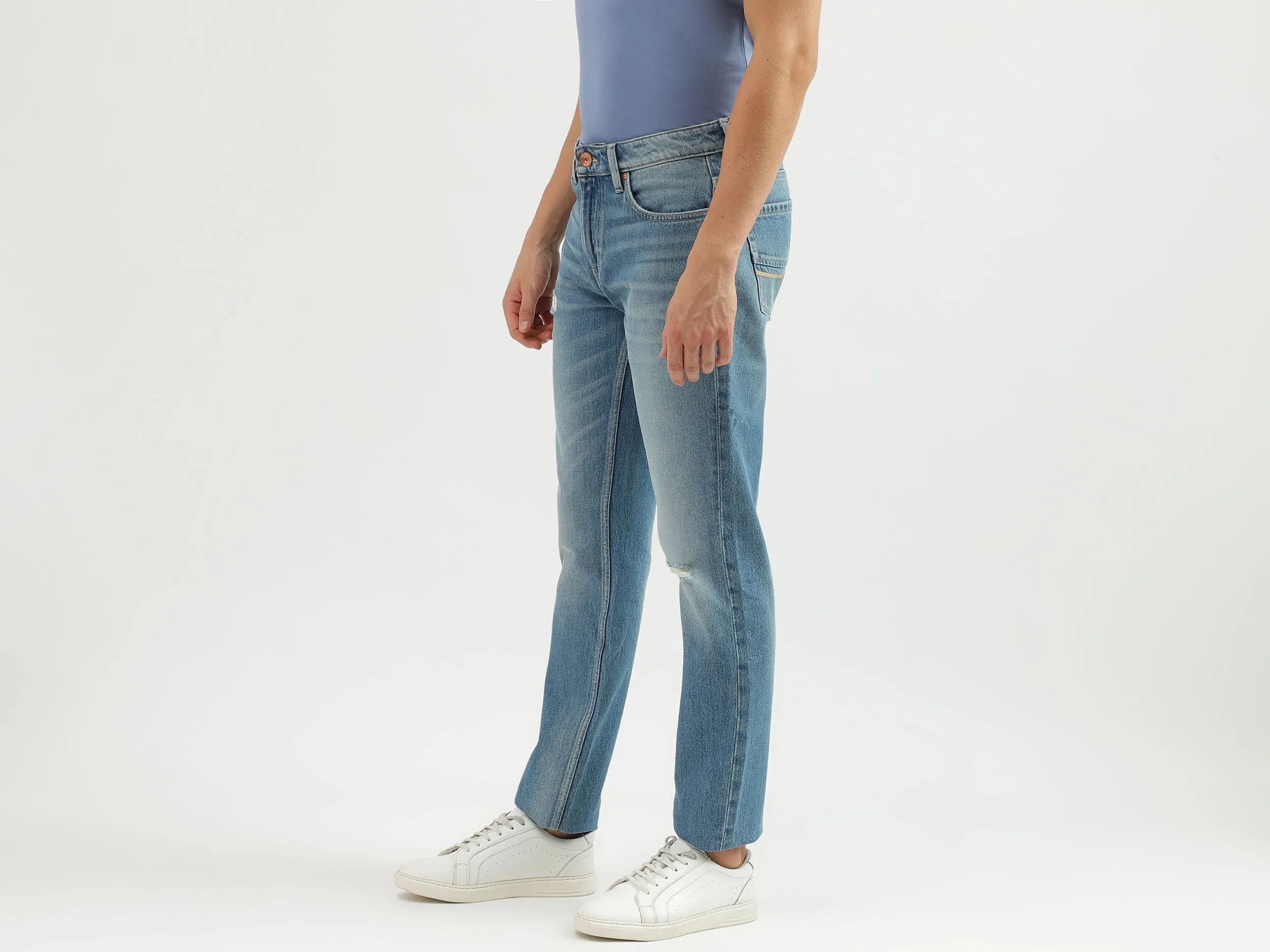 Men's Solid Slim Straight Jeans