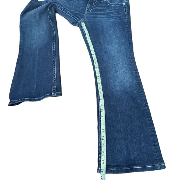 Miss Me Jeans Womens Mid-Rise Easy Boot Bejeweled Denim JE8221ES Women’s Sz 31