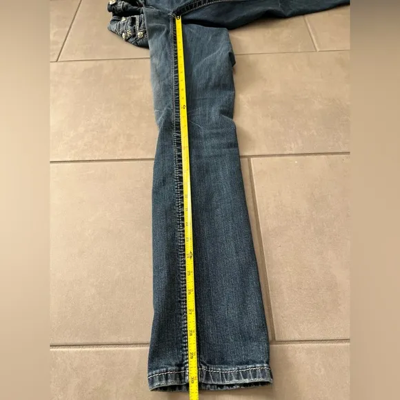 MISS ME mid-rise easy straight designed in USA blue jeans decorative pocket 25