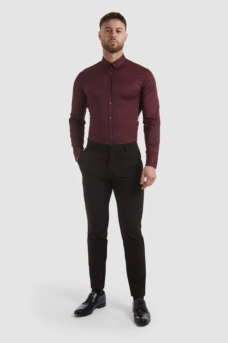 Muscle Fit Essential Trousers 2.0 in Black