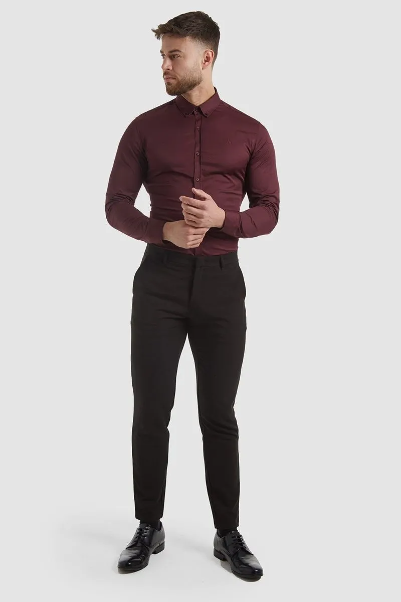 Muscle Fit Essential Trousers 2.0 in Black