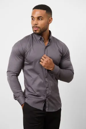 Muscle Fit Signature Shirt 2.0 in Grey