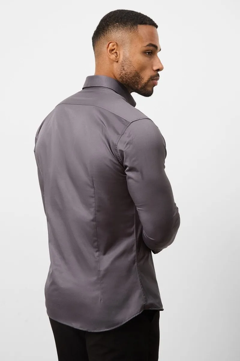 Muscle Fit Signature Shirt 2.0 in Grey