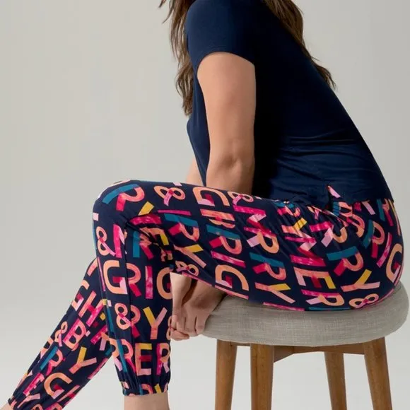 NWT Soma COOL NIGHTS Banded Bottom/Short Sleeve Pajama Set