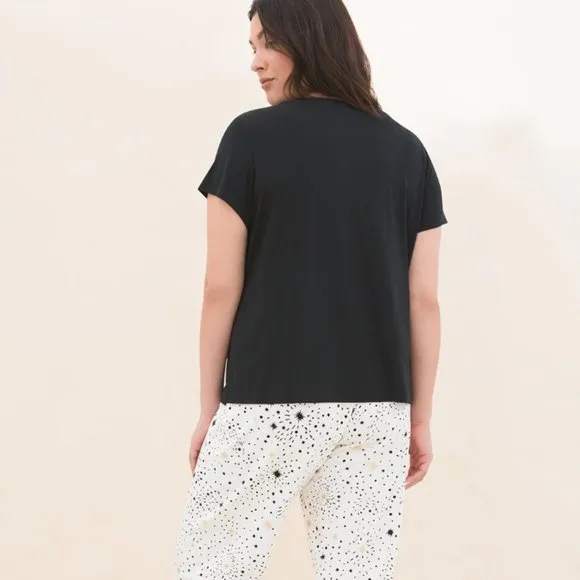 NWT Soma COOL NIGHTS Banded Bottom/Short Sleeve Pajama Set