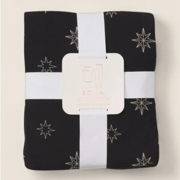 NWT Soma COOL NIGHTS Banded Bottom/Short Sleeve Pajama Set