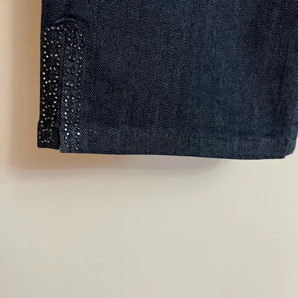 NYDJ High Rise Crop Straight Jeans