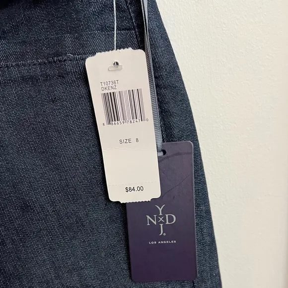 NYDJ High Rise Crop Straight Jeans
