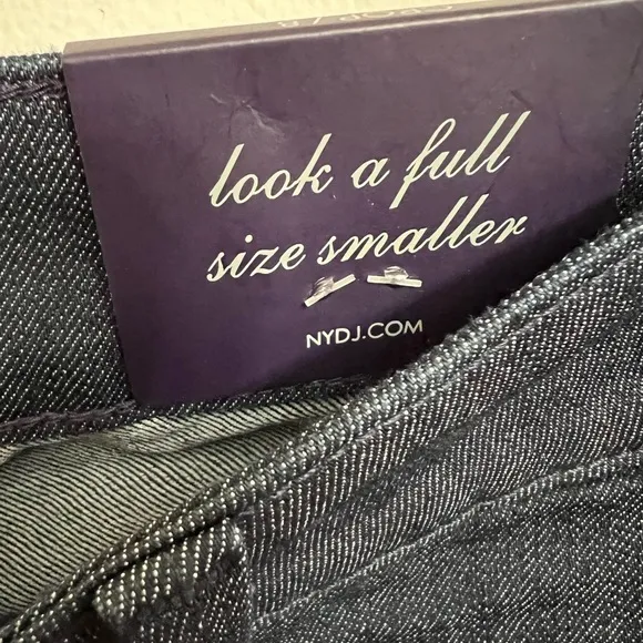 NYDJ High Rise Crop Straight Jeans