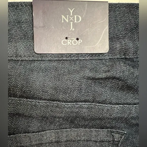 NYDJ High Rise Crop Straight Jeans