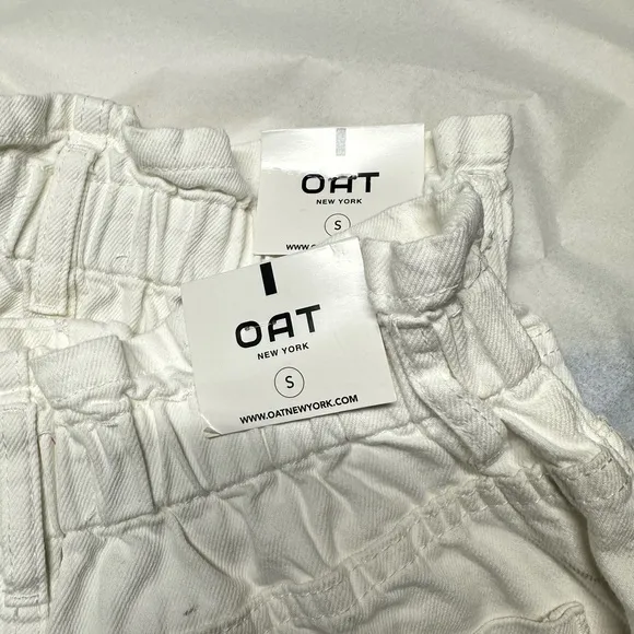 O A T NEW YORK Women's High Rise Denim Elastic Waist Short, with Five Fu…