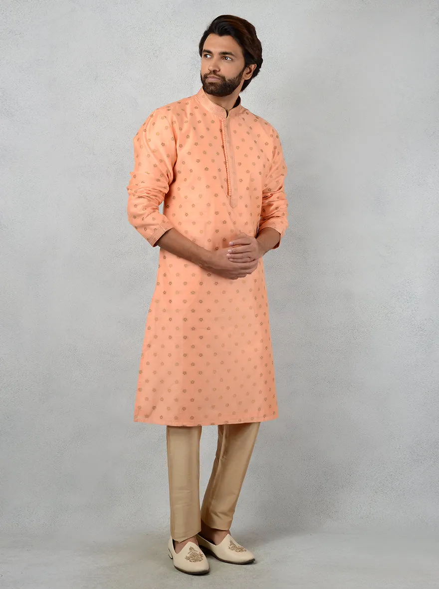 Peach Kurta Set | Azania