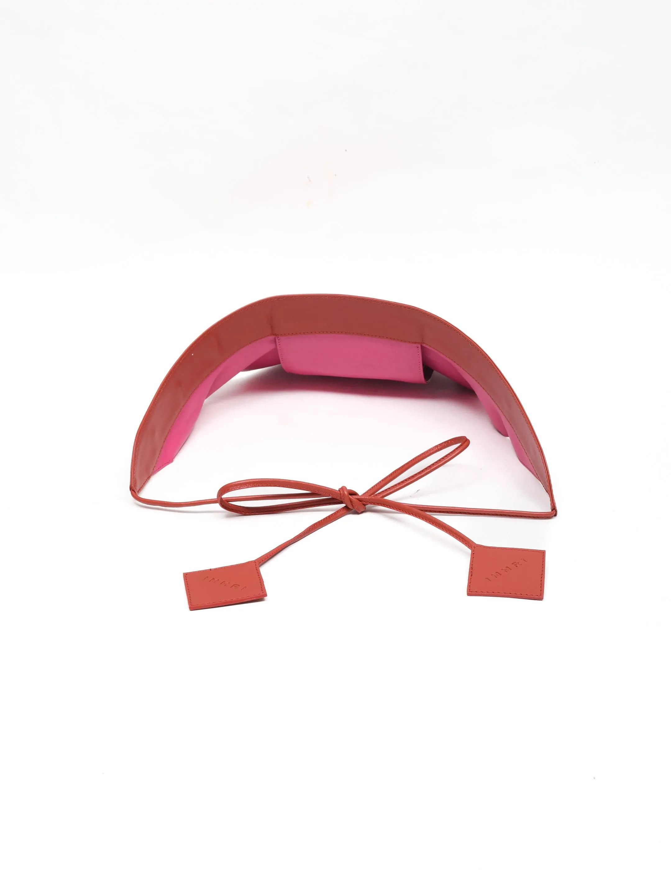 Peplum Pocket Belt In Pink And Red