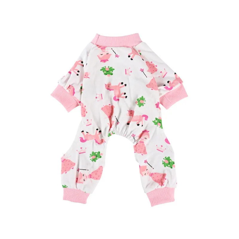 Pet Four Legged Printed Pajamas Comfortable Home Clothes