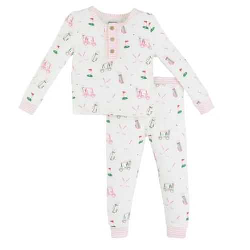 Pink Golf Bamboo Pajama Set