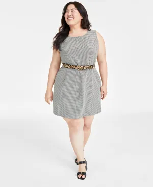 Plus Size Double-Weave Sheath Dress