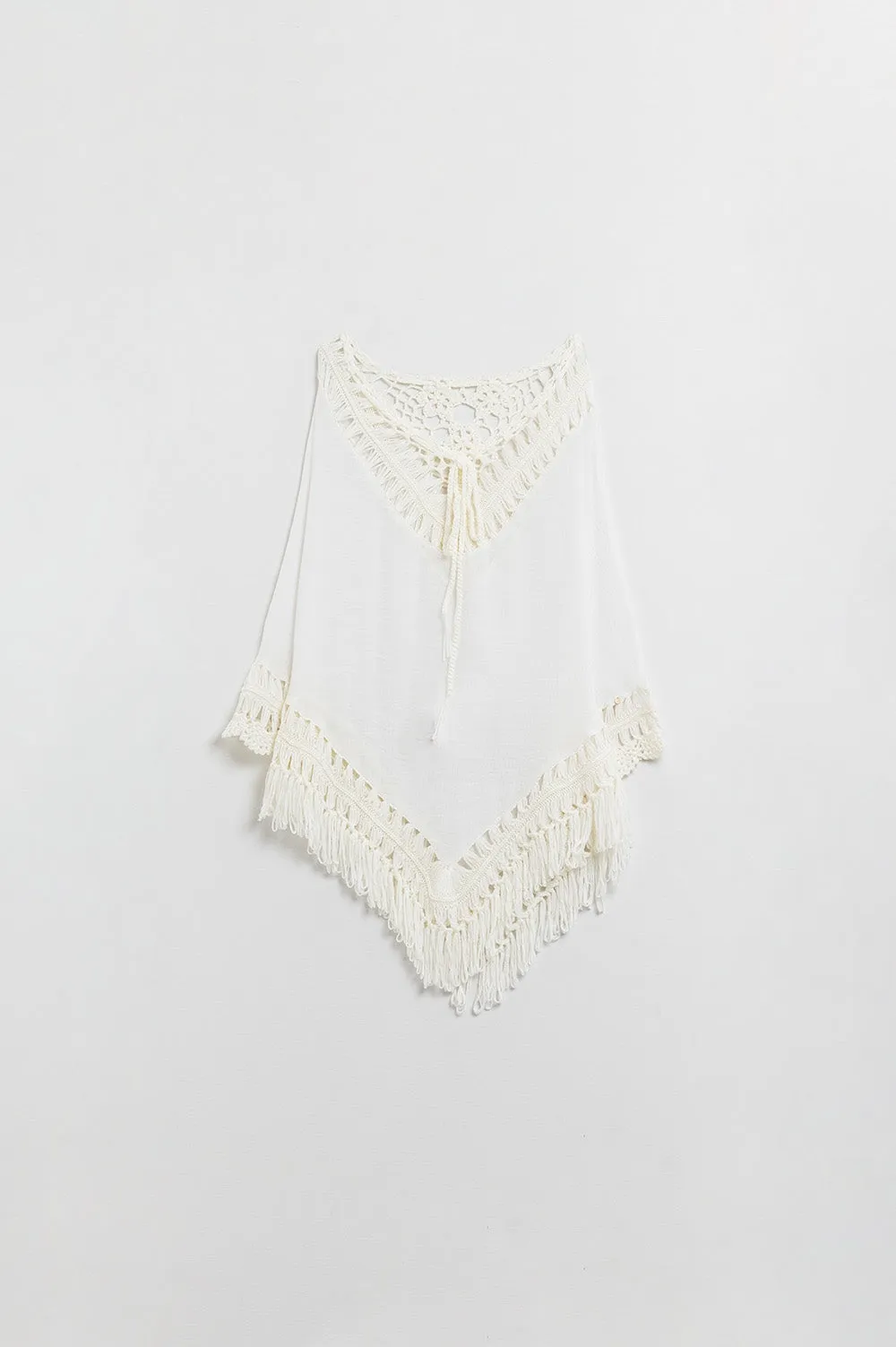 Poncho In Cream