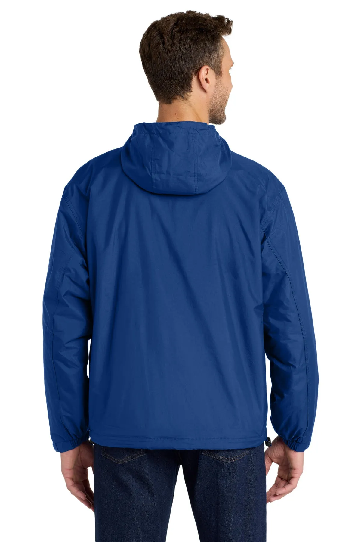 Port Authority Team Jacket.  JP56 Royal/ Light Oxford