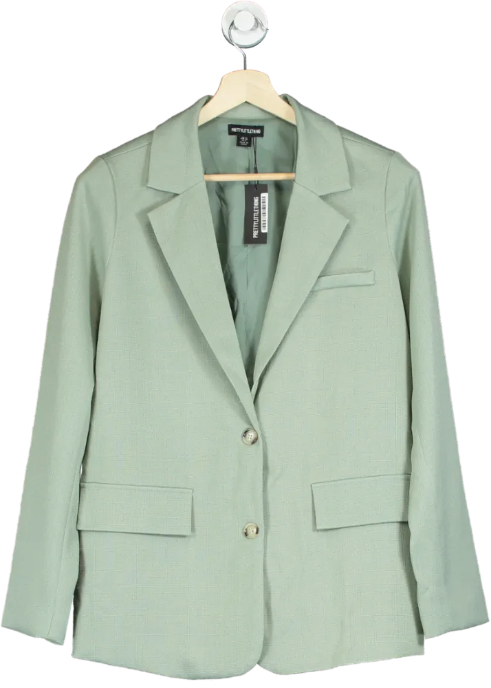 PrettyLittleThing Sage Green Blazer UK 10