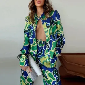 Printed Pajamas Set
