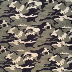 Printed Polar Fleece Camo Green & Sage