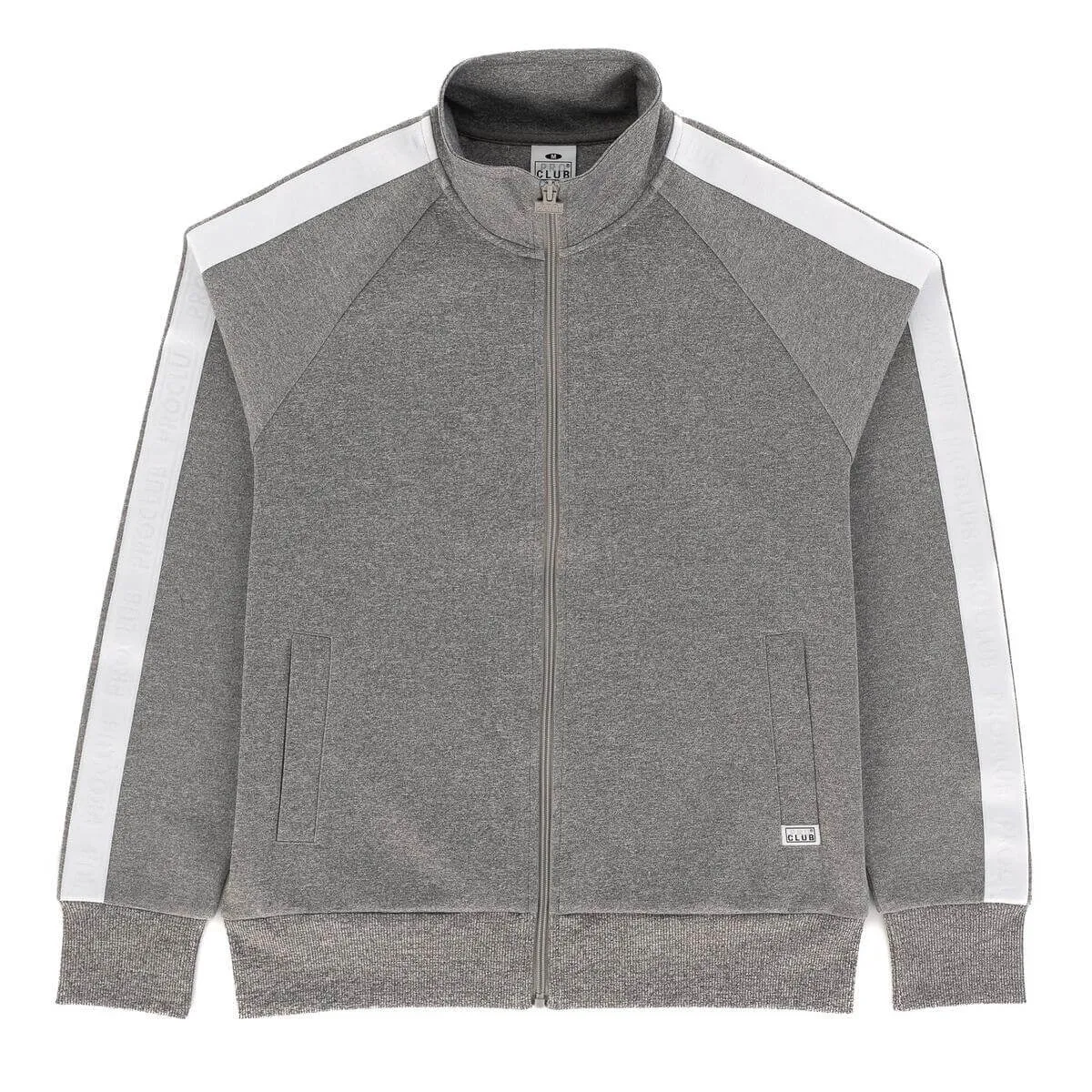 Pro Club Stripe Track Jacket - Gray