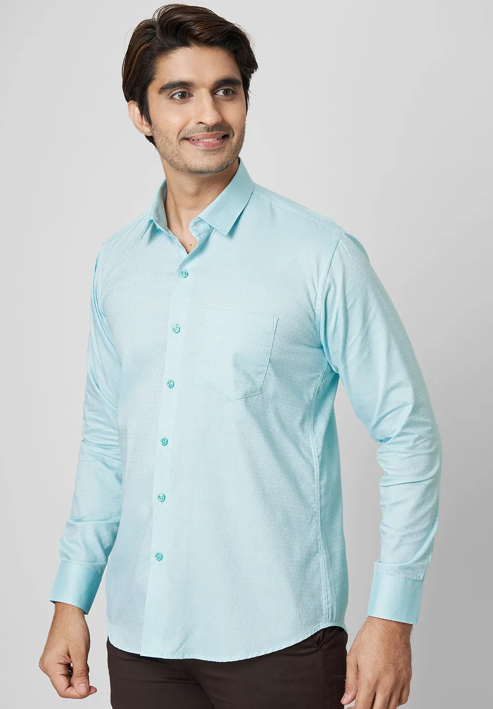 Pure Cotton Formal-Slim Fit Shirt -S42636