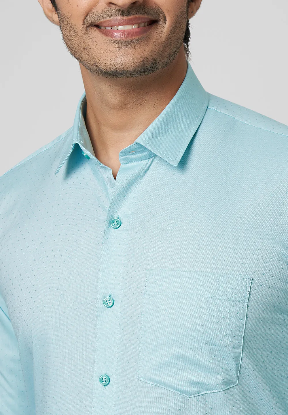 Pure Cotton Formal-Slim Fit Shirt -S42636