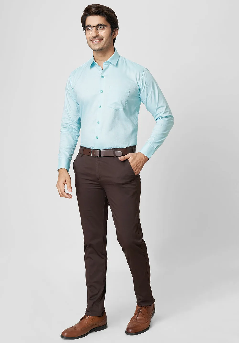 Pure Cotton Formal-Slim Fit Shirt -S42636