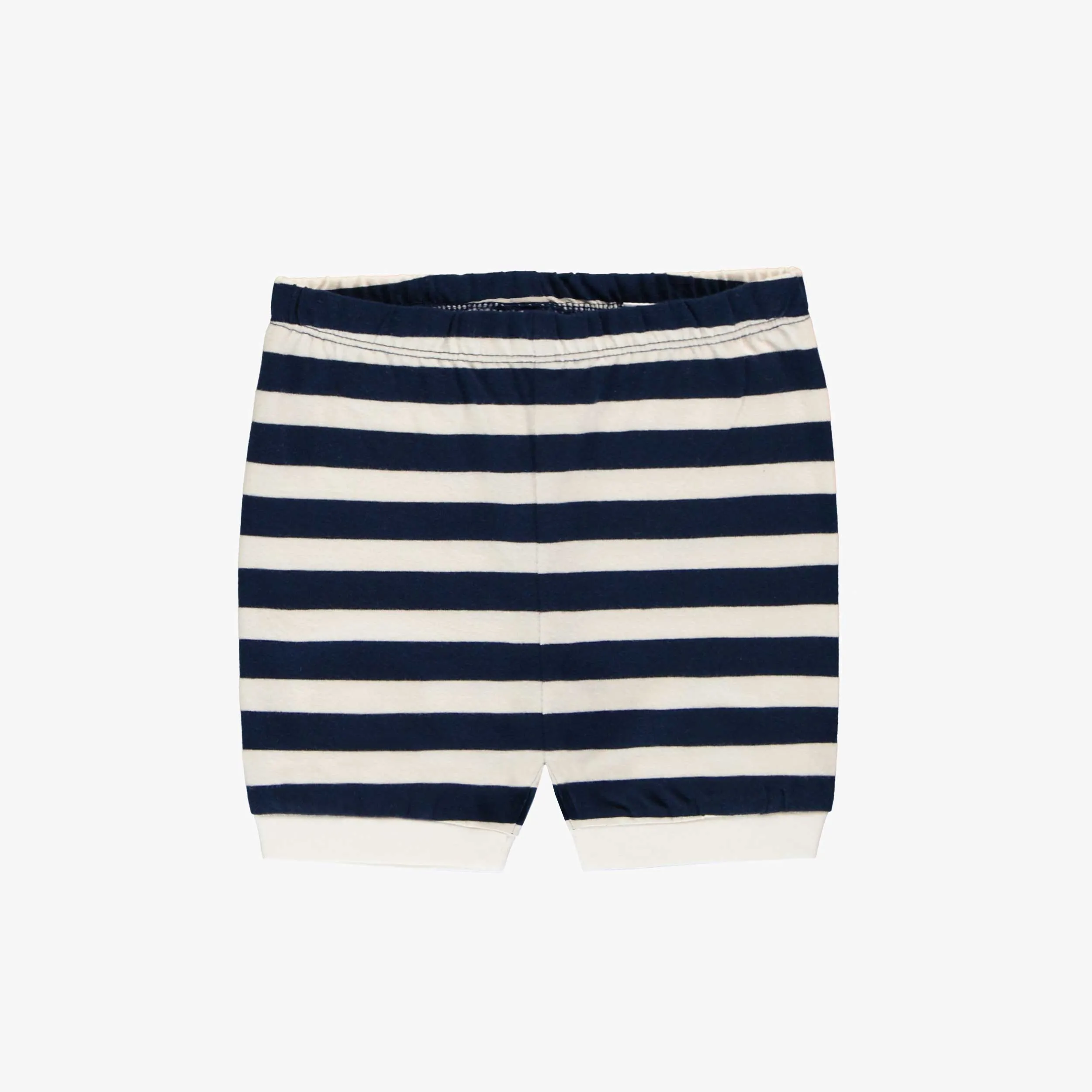 Pyjama deux pièces marine avec motif de bateaux dans une bouteille en doux coton, bébé.  || Two-piece navy pyjamas with ship-in-a-bottle all over print in soft cotton bottle, baby.