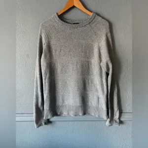 Rails | 95% cotton | grey | textured | crewneck | sweater | xl