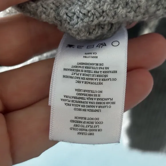 Rails | 95% cotton | grey | textured | crewneck | sweater | xl
