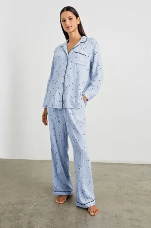Rails - Luna Pajama Set - Flocked Cosmic Stripe