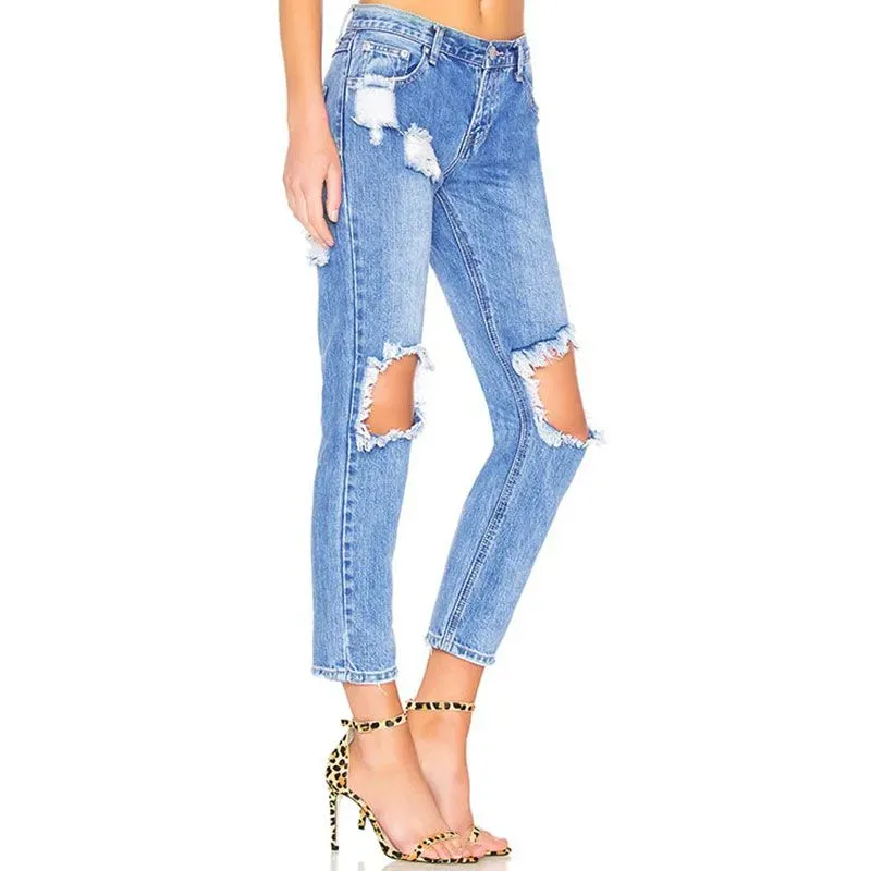 Ripped Boyfriend Jeans