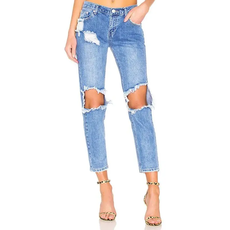 Ripped Boyfriend Jeans