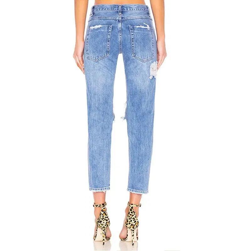 Ripped Boyfriend Jeans