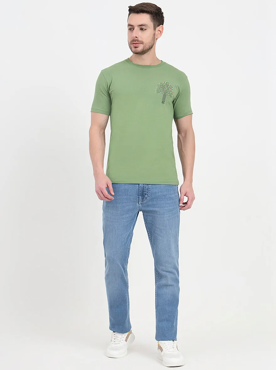 Rivera Blue Washed Straight Fit Jeans | JadeBlue
